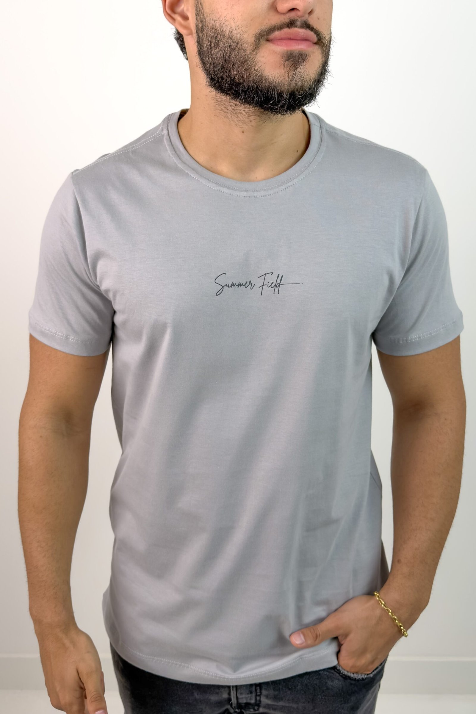 T-shirt Signature – Cinza T-shirt Signature – Cinza
