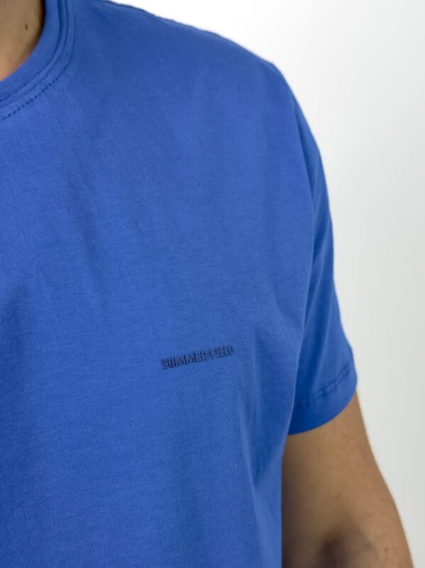 T-shirt Basic Summer Field - Azul