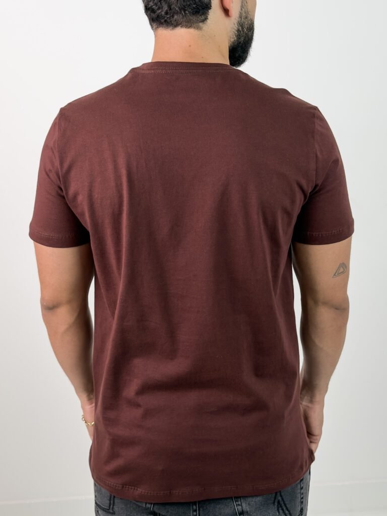 T-shirt Basic Summer Field - Marrom