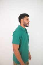 Polo V Texturizada - Verde