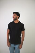 Camiseta Pima – Summer Field - Preta - Imagem 4