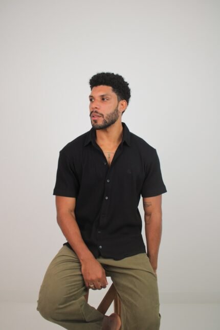 Camisa Casual Resort - Preta
