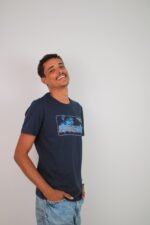 Camiseta “Kitesurf Silhouette” Azul Marinho - Imagem 5