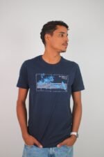 Camiseta “Kitesurf Silhouette” Azul Marinho
